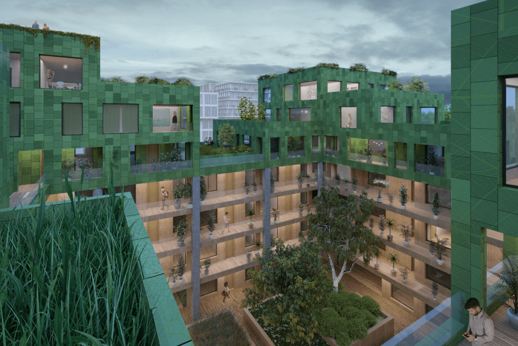 Kavel 2B - Groendak ontwerp / advies voor architectenbureau MVRDV.